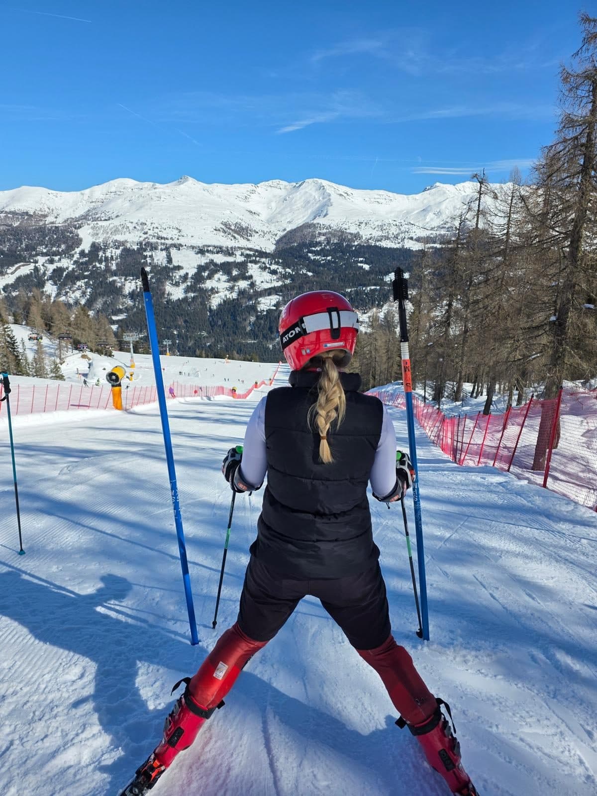 Trening na tyczkach podczas wyjazdu Ski Racing Days