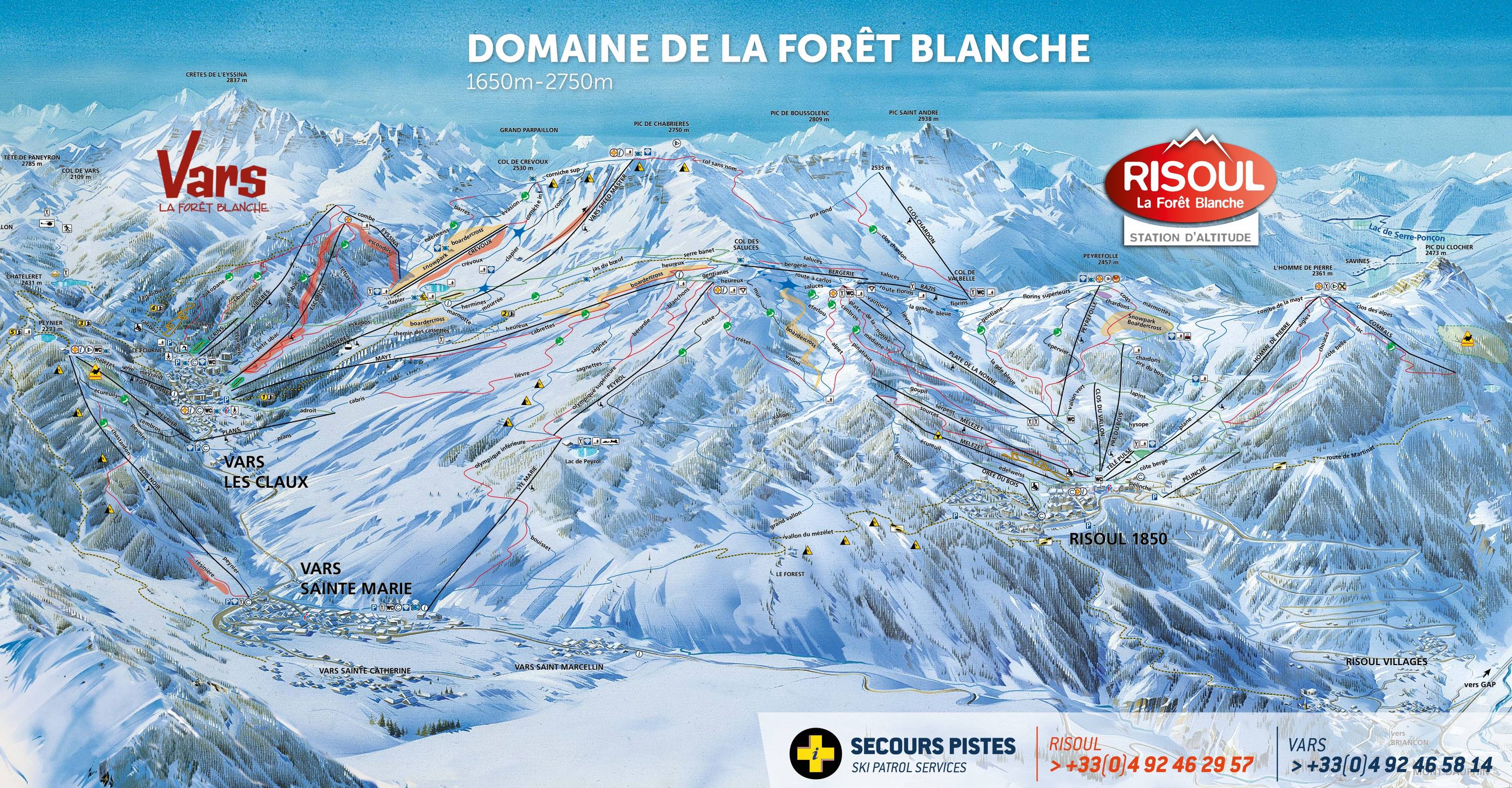 Mapa tras — La Forêt Blanche