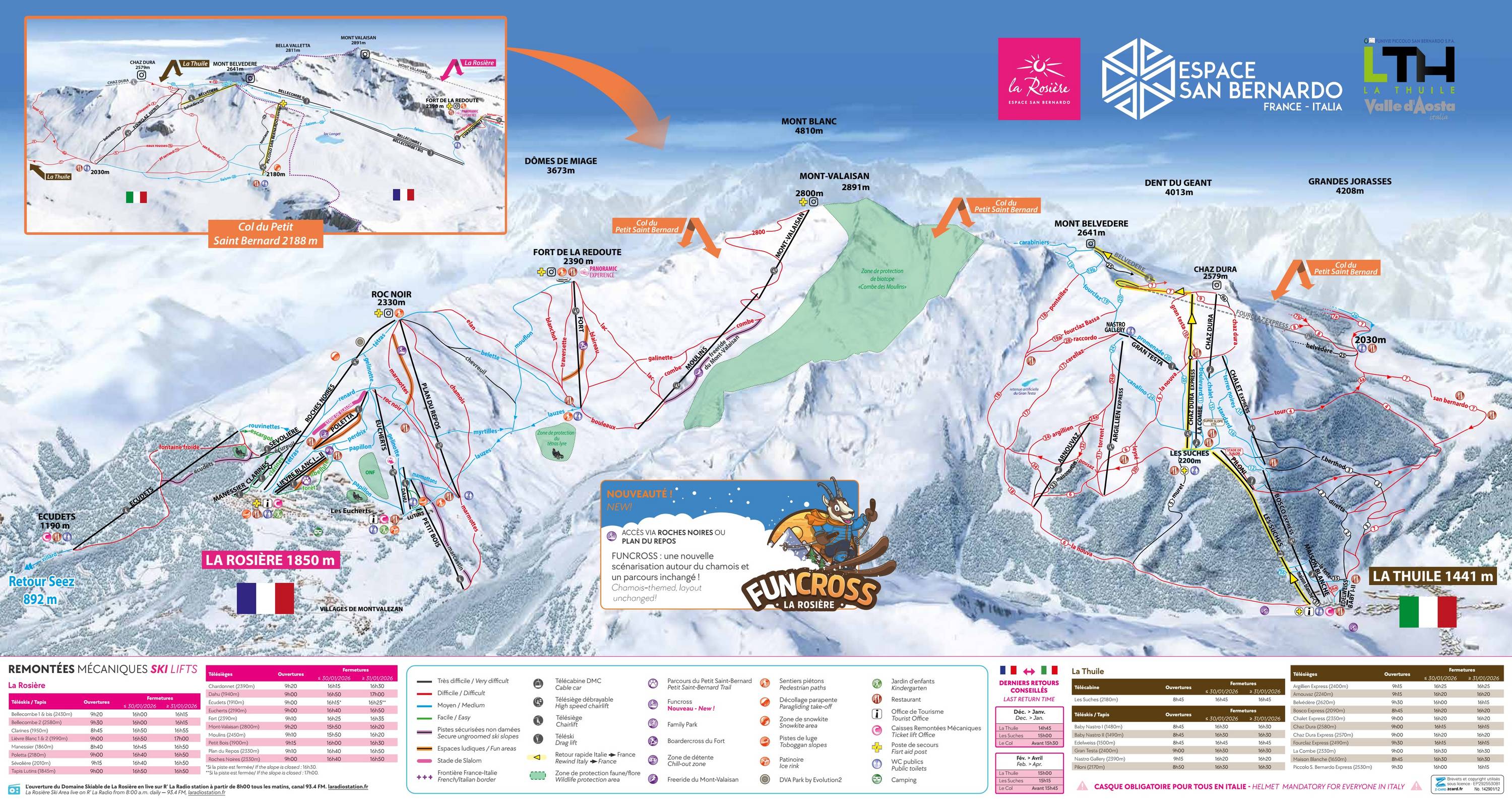 Mapa tras — La Rosiere