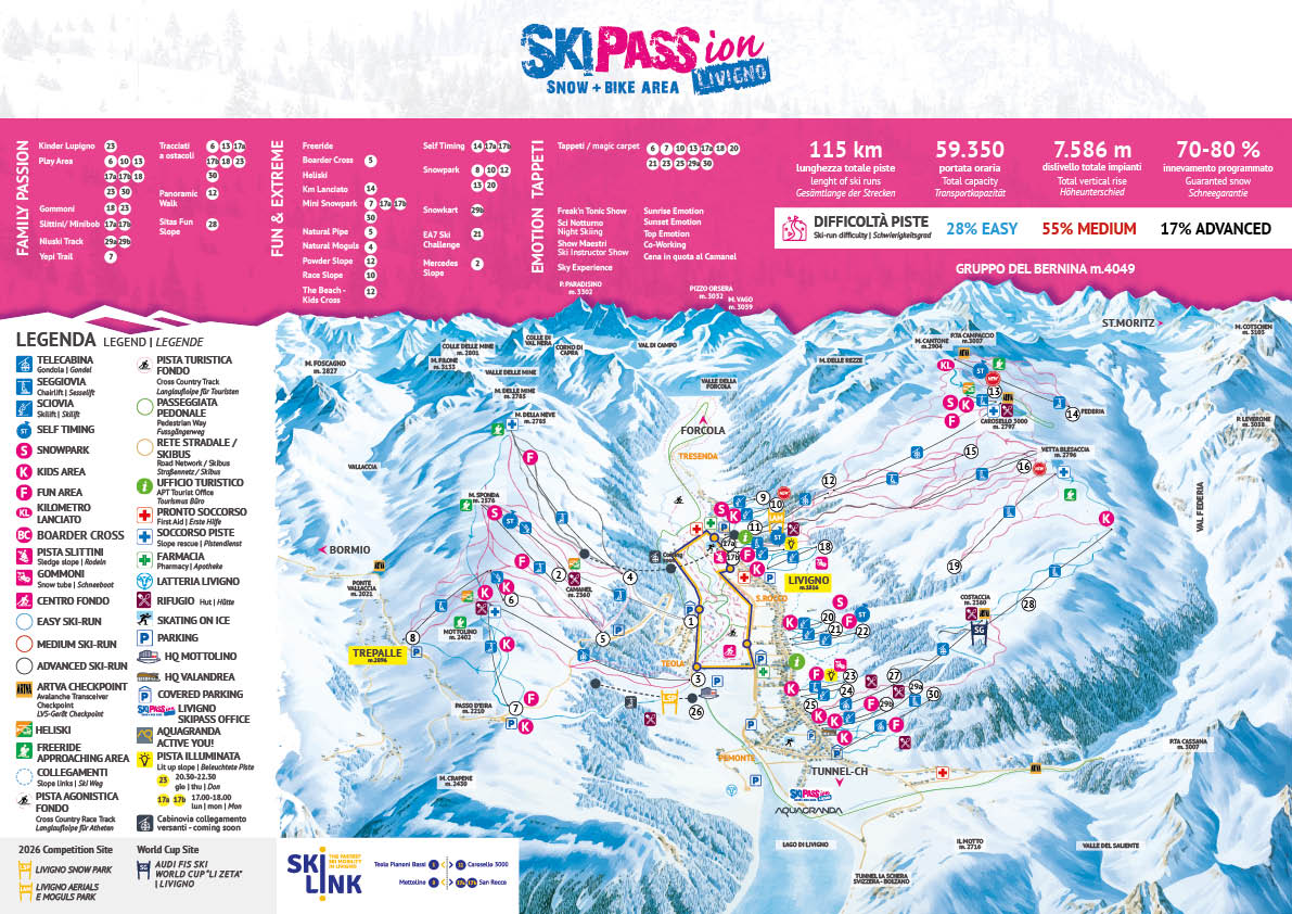 Mapa tras — Livigno